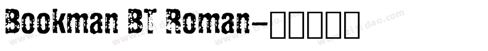 Bookman BT Roman字体转换